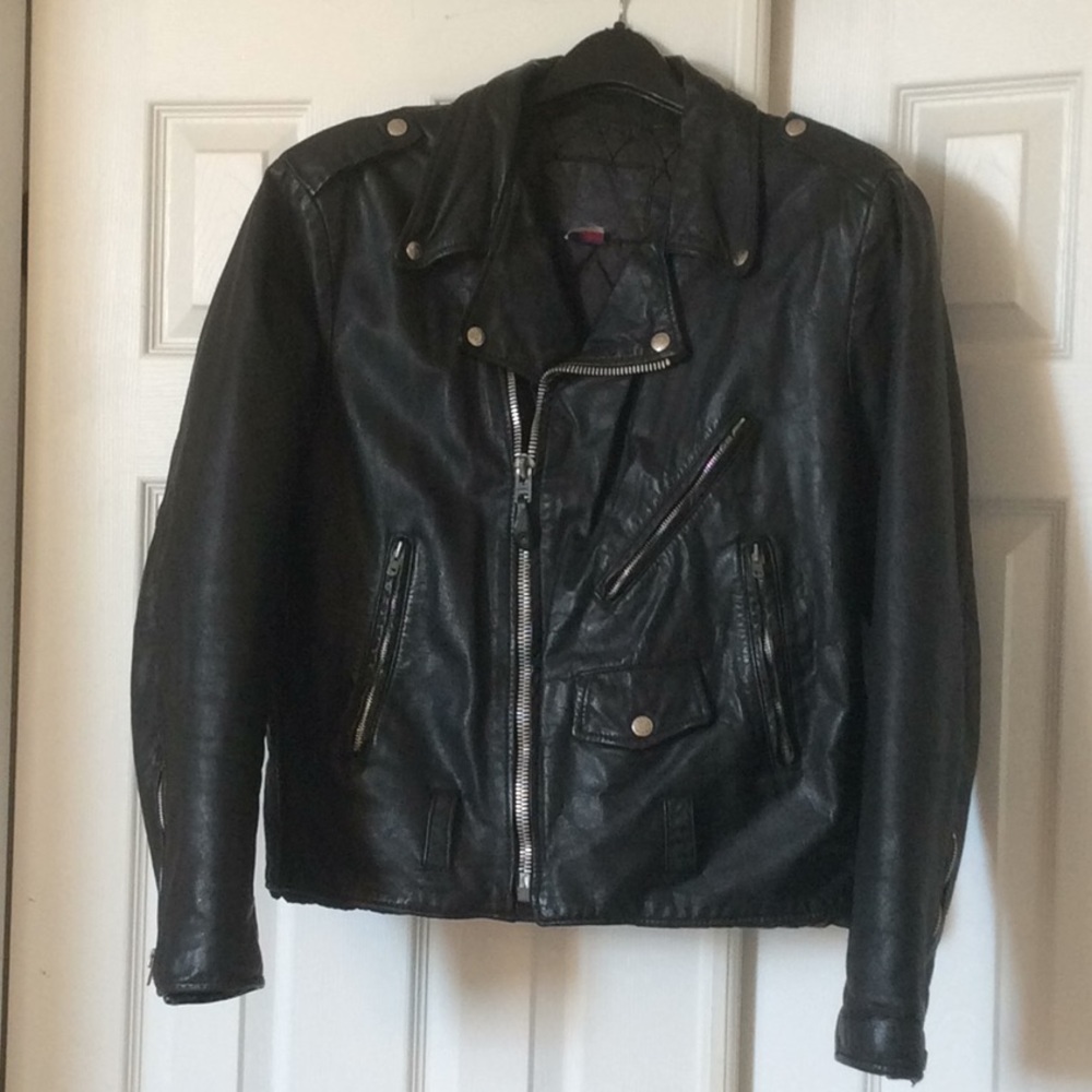 Made in USA Branded Garments Motorcycle Jacket, 46